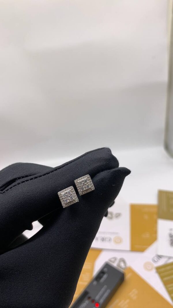 MOISSANITE RING & EARRING COMBO FOR MEN - Image 2