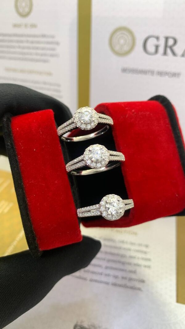 MOISSANITE WEDDING / ENGAGEMENT RING - Image 2