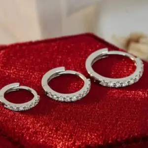 Diamond Hoop Earrings