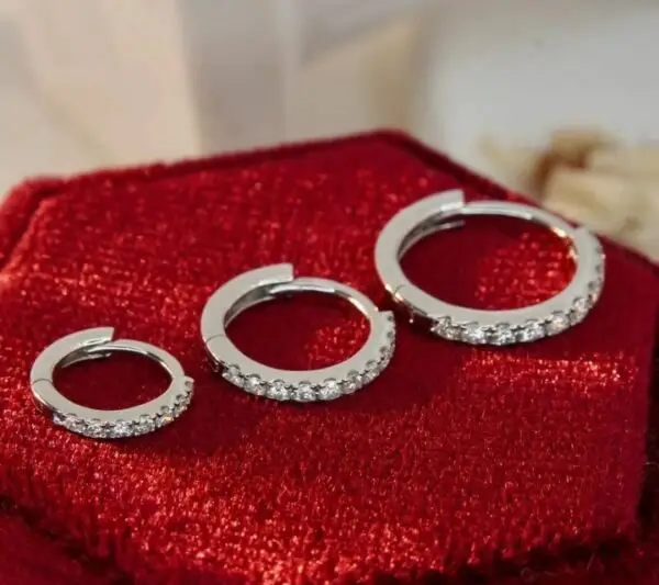 Diamond Hoop Earrings