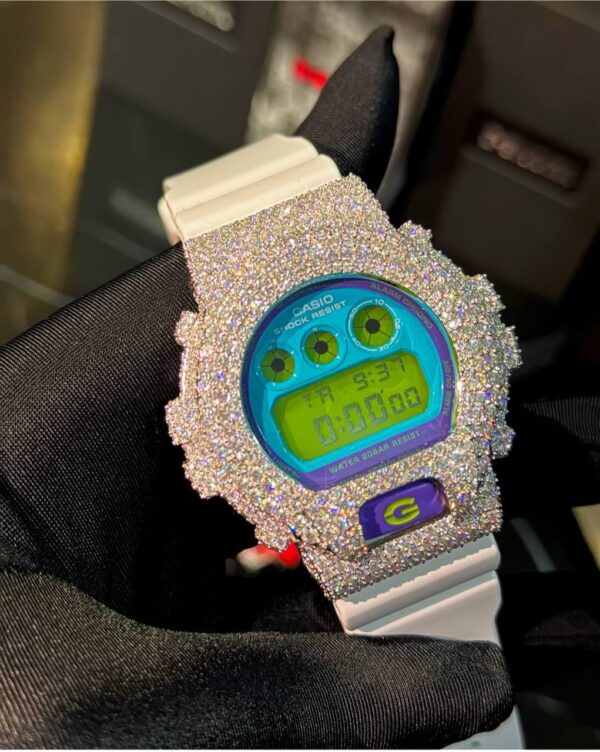 MOISSANITE STONED G-SHOCK WRISTWATCH - Image 2
