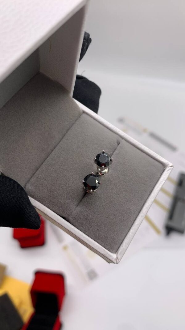 BLACK MOISSANITE EARRINGS