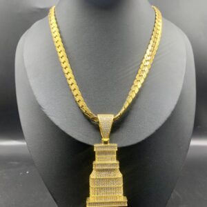 ZIRCONIA PLUG NECKLACE