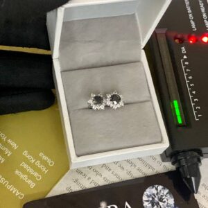 BLACK MOISSANITE EARRINGS