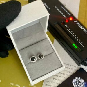 BLACK MOISSANITE EARRINGS