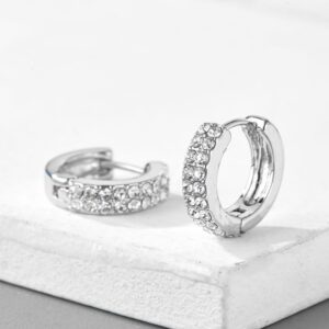 Zirconia Hoop Earrings