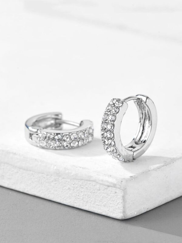 Zirconia Hoop Earrings