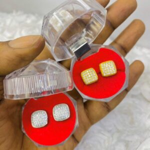 Zirconia Box Earrings