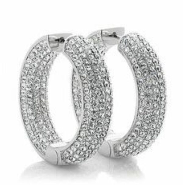 ZIRCONIA HOOP EARRINGS - Image 2