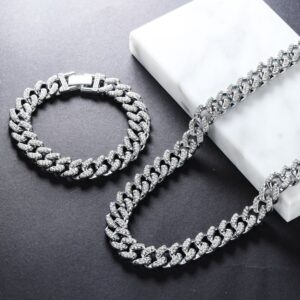 Zirconia Cuban Link Set