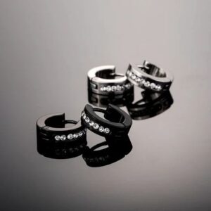 ZIRCONIA HOOP EARRINGS