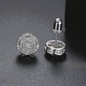 Zirconia Round Earrings