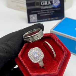 BOLD SQUARE SHAPED WEDDING RING/BANDS