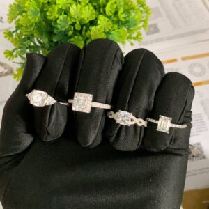 SQUARE SHAPED ENGAGEMENT RINGS